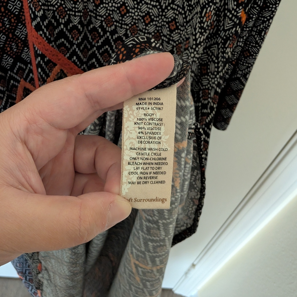 Soft Surroundings Black Sheath Maxi Dress - Picture 8 of 8